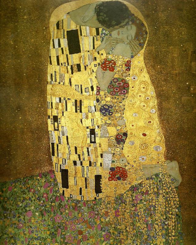 Gustav Klimt kyssen Sweden oil painting art